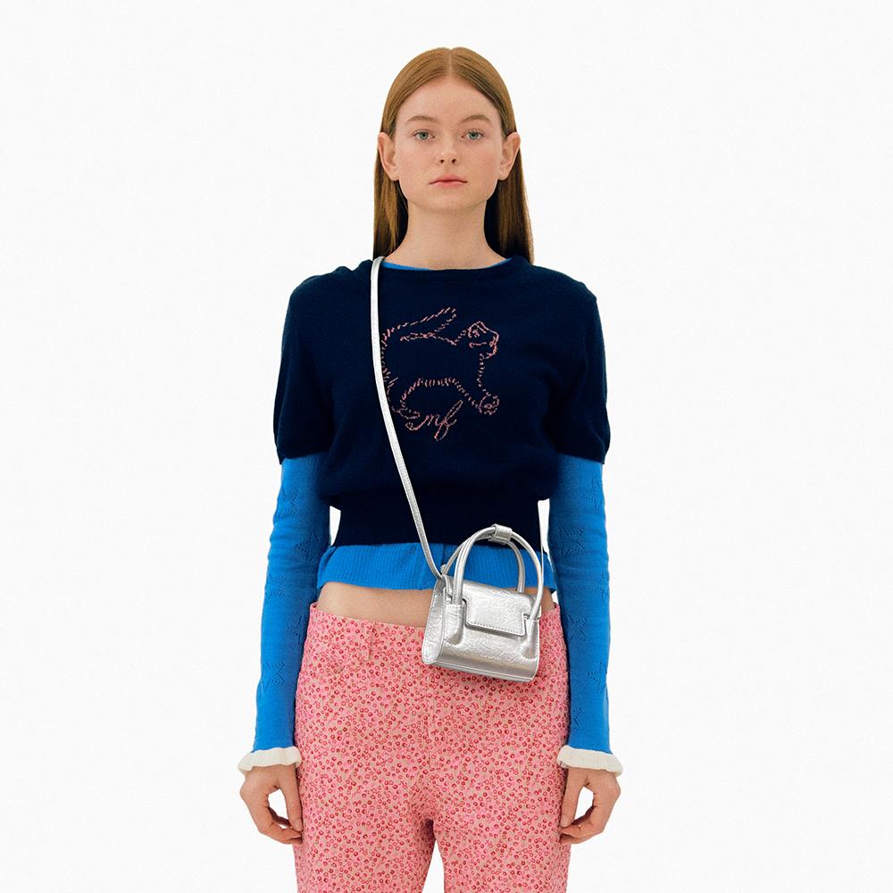 

FIND KAPOOR Marty Bag 12, мятое серебро