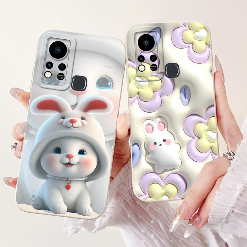 For Infinix Hot 11S Case X6812 X6812B Cute Panda Cartoon Cover Shockproof Phone Cases For Infinix Hot 11S NFC Hot11s Soft Fundas
