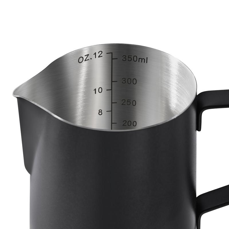 Stainless Steel Milk Frothing Jug Long Rounded Spout Latte Art Jug Milk Pitcher Frother Professional Barista Steaming Accessorie