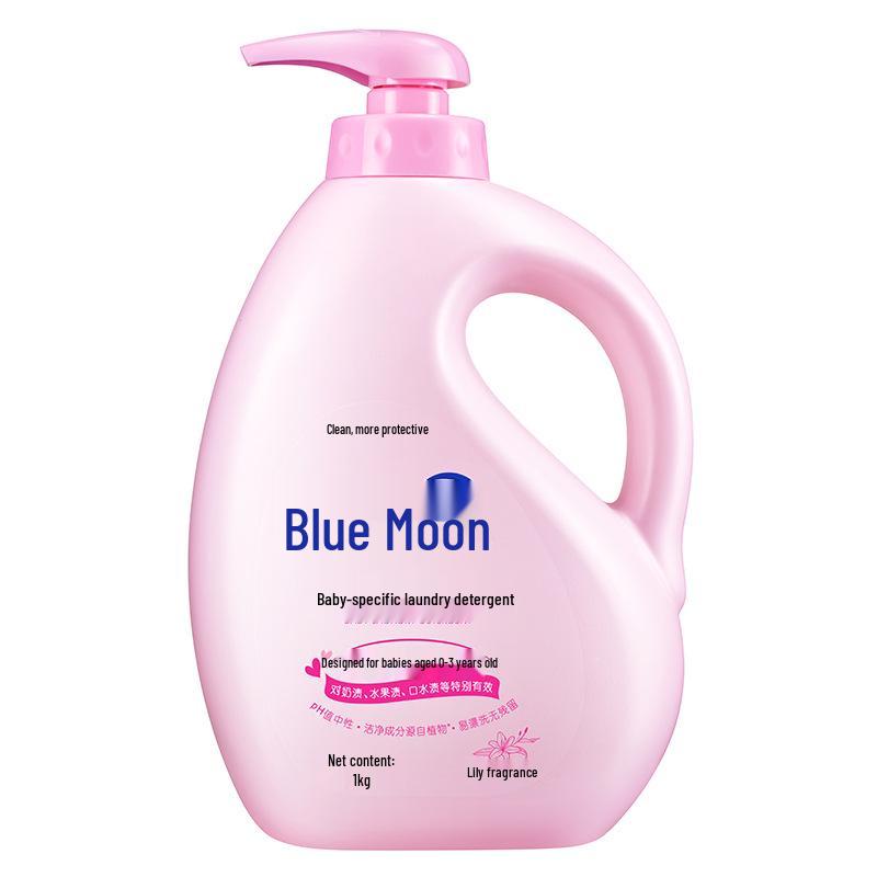 Baby Laundry Detergent - Gentle Stain Remover & Milk Stain Cleaner, No Fluorescent Agents, Bottled by Bluemoon.