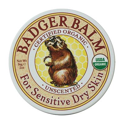Organic Balm For Sensitive Dry Skin Unscented, 2 Oz