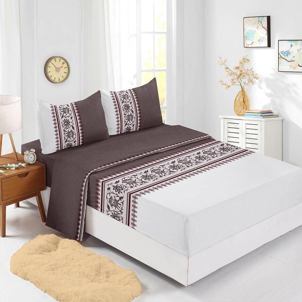 Chinese European Pattern Mattress Four-Piece Set Children'S Bedding Digital Printing Mattress Protective Cover