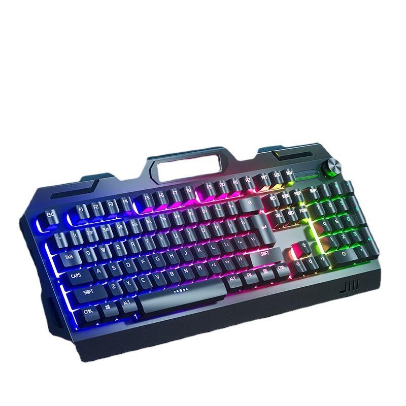 Wired Luminous Gaming Set: Keyboard, Mouse & Headset with Mechanical Feel and Punk Keys for Desktop & Laptop