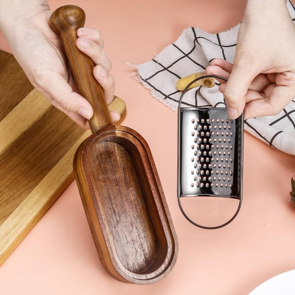 Solid Wood Cheese Grater Detachable Vegetable Slicer Multi-functional Food Shredder  for Parmesan