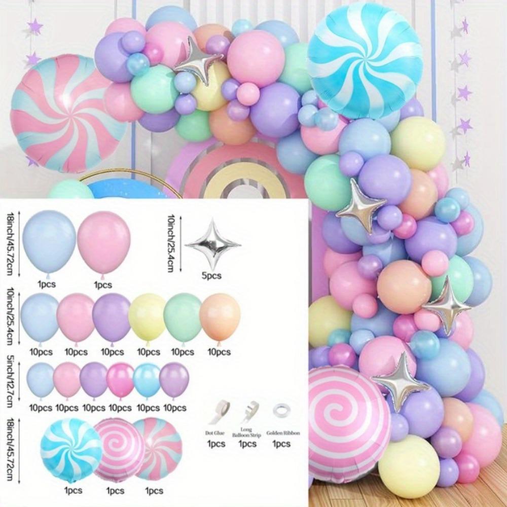 133PCS Donut Themed Balloon Wreath Arch Kit for Wedding Birthday Parties Anniversary, Event Celebration Decoration Supplies