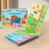Baby Enlightenment Early Education Quiet Paste Book Animal Traffic Puzzle Cognitive Book Interactive Toys
