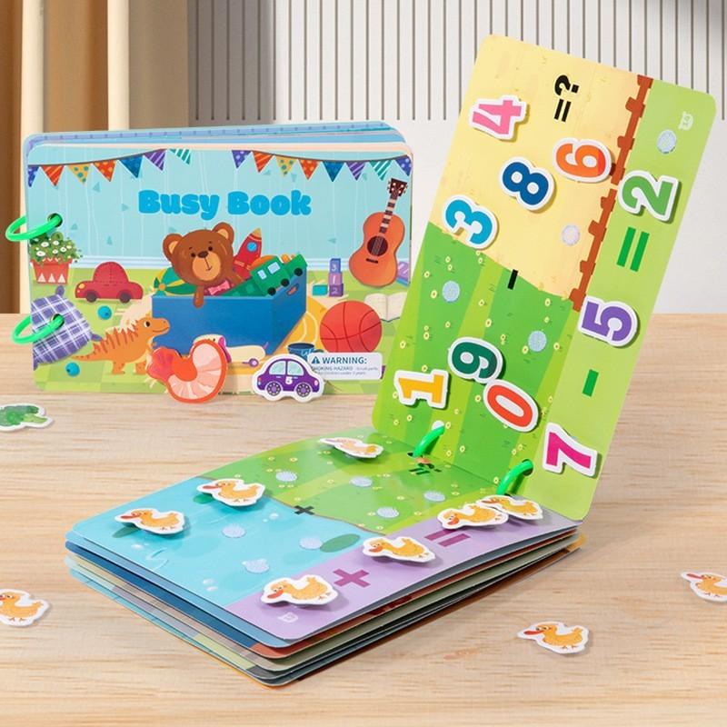 Baby Enlightenment Early Education Quiet Paste Book Animal Traffic Puzzle Cognitive Book Interactive Toys