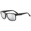 Sunglasses UV400 Driving Golf Hiking Outdoor Mirror Lens Stylish Lightweight Poise Black Matte [Uvex] (Silver)