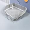 Middle Large Dogs Fenced Toilet Splash Proof Leak Proof Dog Urinal Pet Cleaning Toilet Basin Large Size Pet Litter Box Training Toilet 52*46*14cm