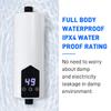 5500W Mini Instant Electric Water Heating Shower Set LCD Digital Display Kitchen Bathroom Tankless Hot Water Faucet Heater