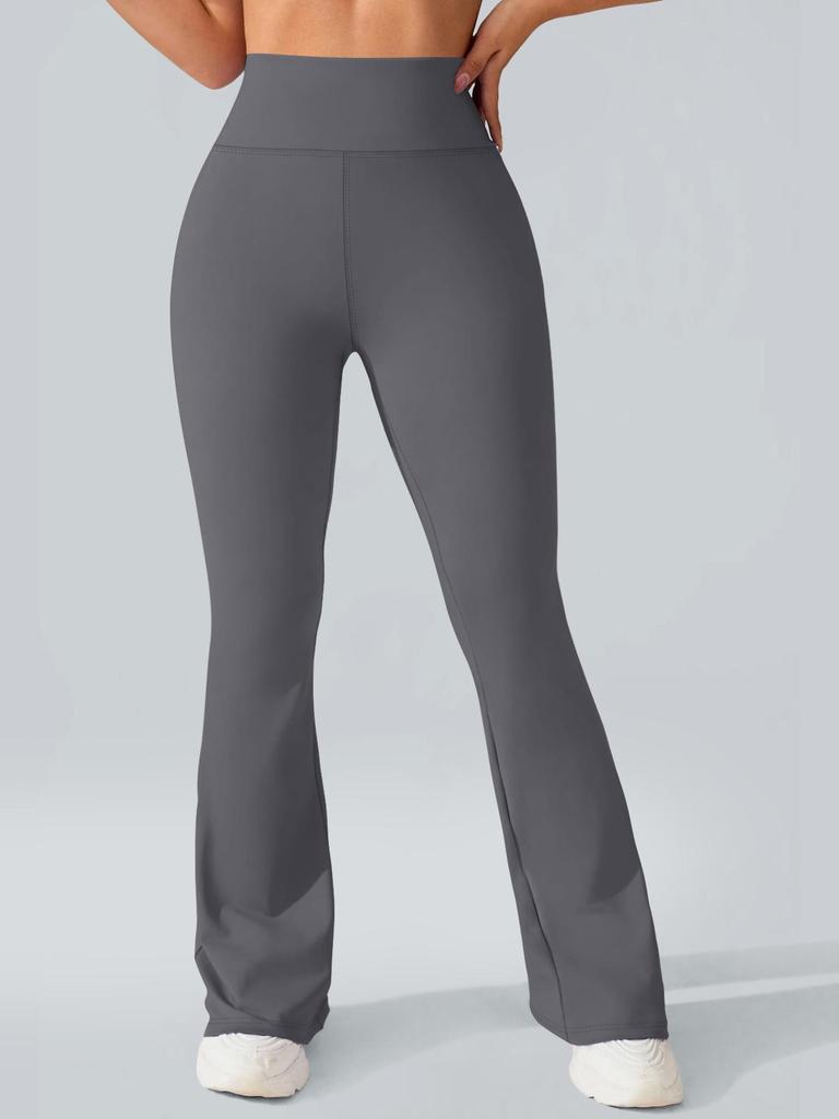 Ladies' high waisted flared pants, fashionable flared pants are suitable for an active lifestyle.