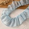 Luxury Blue Lace Trim Ruffle Flounce for DIY Dress Decoration