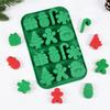 Christmas Silicone Chocolate Molds Gingerbread Man Snowflake Xmas Tree Candy Cookie Moulds DIY Baking Tool New Year Cake Decor