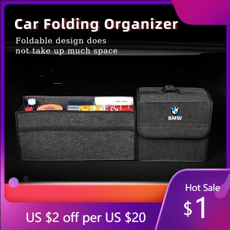KWYP9 Hot Car Trunk Storage Box Foldable Stowing Tidying Organizer Bag For BMW Performance F30 F20 F10 F40 E92 E91 G20 G30 G05 G0