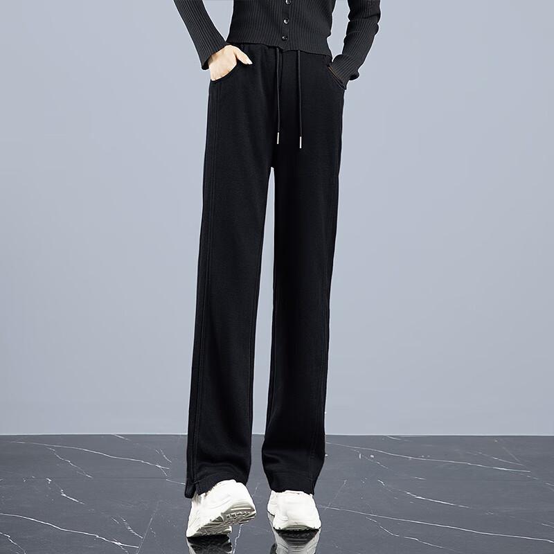 Women's High-Waisted Drawstring Wide-Leg Casual Pants