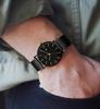 BUREI Men's Analog Quartz Watch with Date Display, Waterproof, Popular, Simple, Stylish, Milanese Mesh Strap, Perfect for Commuting (Gold, Black, Stai