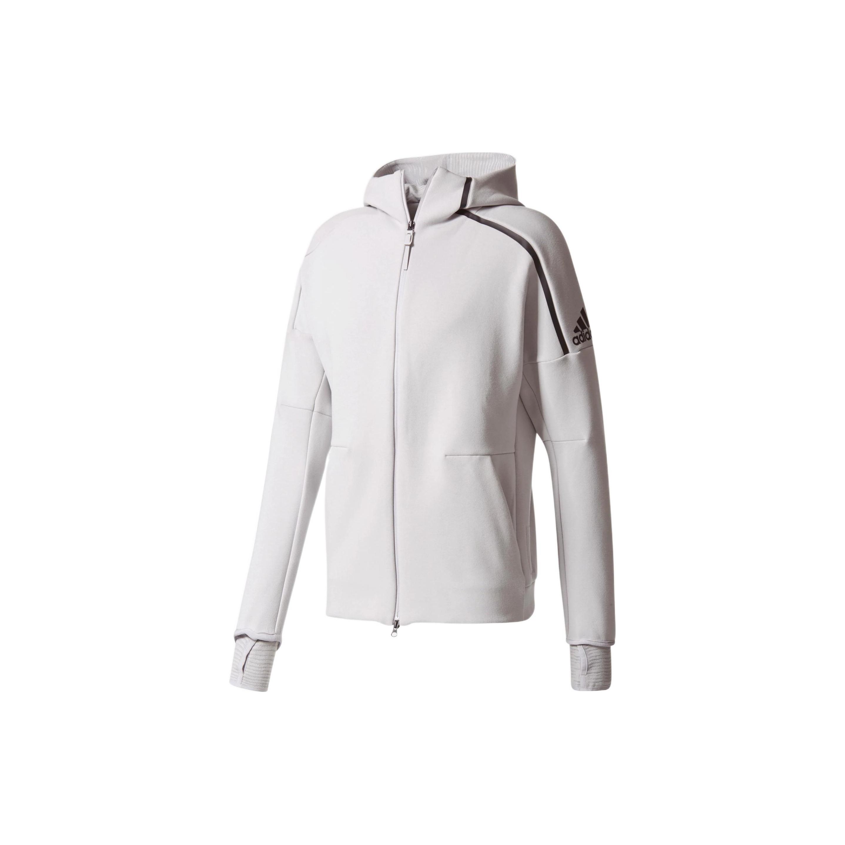 

adidas Athletics Z.N.E. 2.0 Men s Hooded Jacket Light Grey BQ0074 S