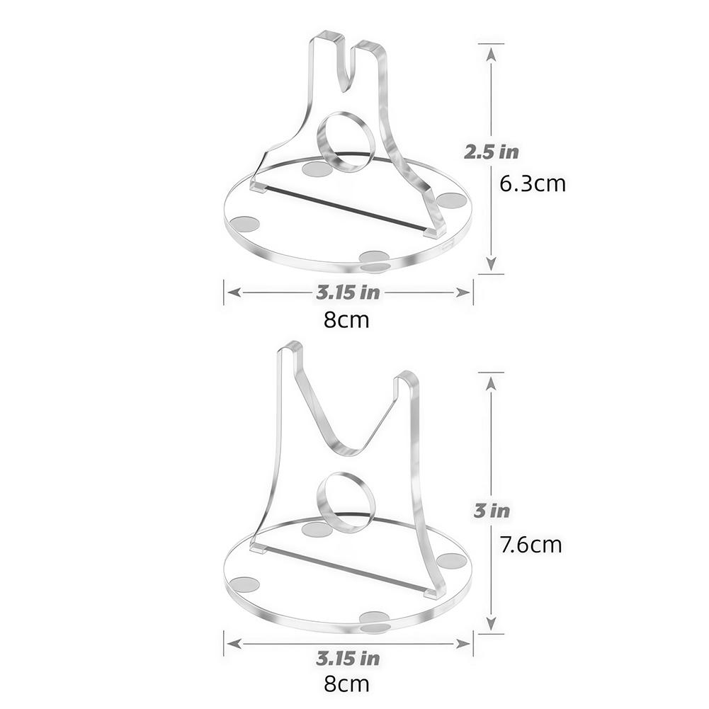 Sword Display Stand Acrylic Adjustable with Thick Base and Anti Slip Pads for Secure Placement of Knives and Blades
