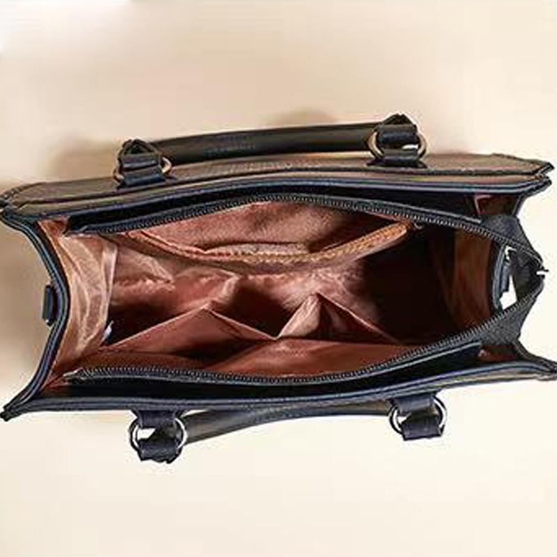 Neue Damen 3 in 1 Fashi Retro Tote Umhängetasche Patchwork Lässig PU-Leder 3-teiliges Set Umhängetaschen