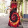 Women's Slip Dress Maxi Long Dress Spiral Tie Dye Print Stitching Print Dress Spring & Summer Leisure Vacation