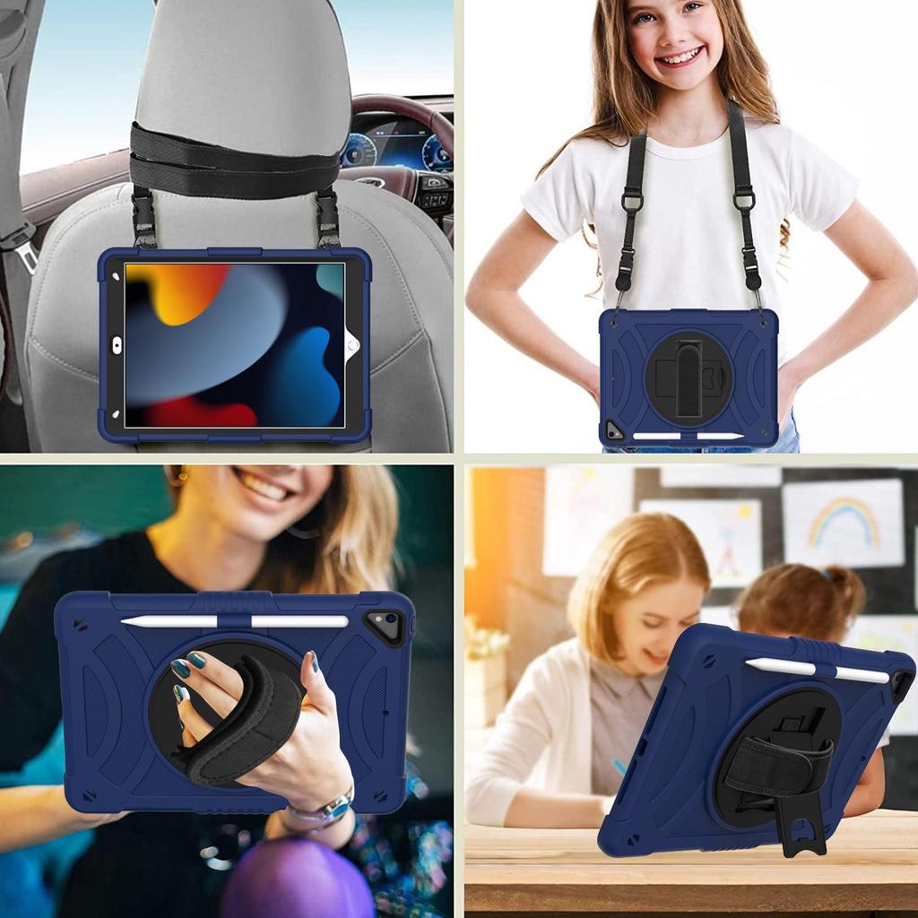 10.2 Silicone Rotating iPad Case for Apple Air3 - Full Coverage, Child-Friendly