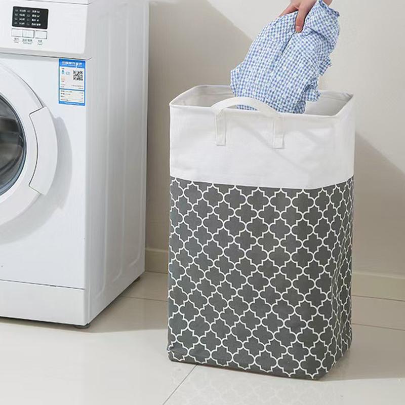 1 Piece of Large-Capacity Clothing Storage Laundry Bag With Handle Dirty Clothes Storage Basket Foldableable Toy Sundry Storage Basket