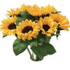 Sunflower Simulation: Artificial Plastic & Dried Flower Bouquet for Home Décor