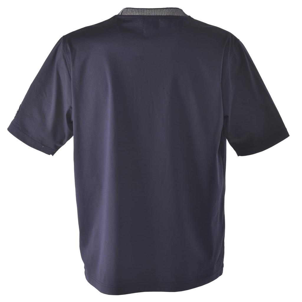 Sinacova Short Sleeve Supima Mercerized Knit Crew Anchor Size 24130510 Men's T-Shirt, 100% Cotton, Neck, Emblem, Design, M, (Navy)