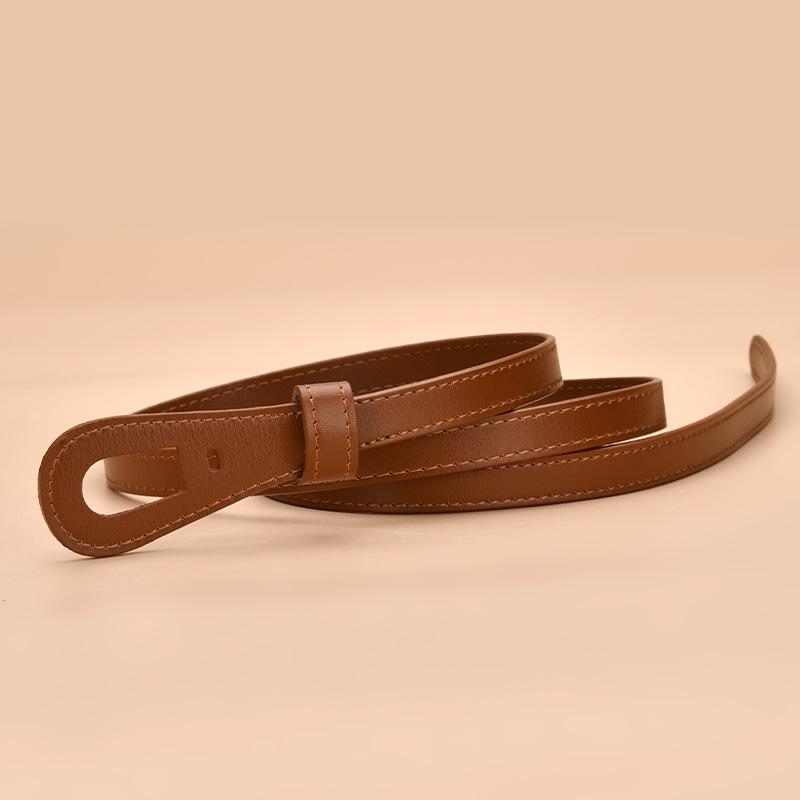 New Style, Women's Genuine Leather, Slim Waistband, Decorative Strap, Waist Seal, Versatile Dress, Vintage Leather, Women's Belt