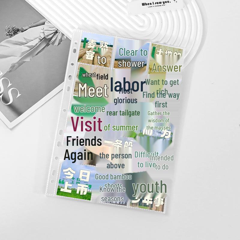 A4 Transparent 15-Pocket Loose-Leaf Pages for Coins & Stamps Collection Album