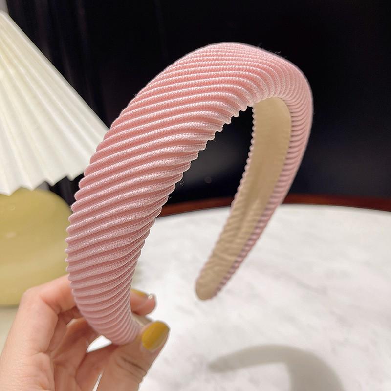 

Женский розовый летний широкий обруч для волос 2023: Головной убор Sweet Temperament для умывания лица