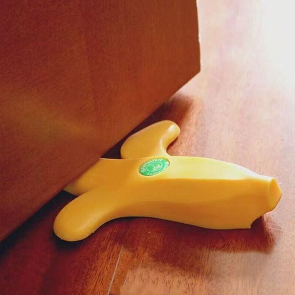 Decorative Banana Door Stop Without Punching Door Wedge Creative Ice Cream Gate Stopper Office