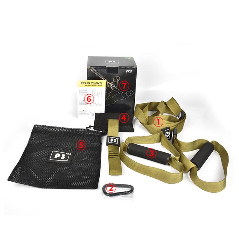 

Подвеска для тренировок, фитнес-силовой силовой подвесной тренажер, регулируемый пояс для йоги, настенное крепление, профессиональный натяжитель Trx