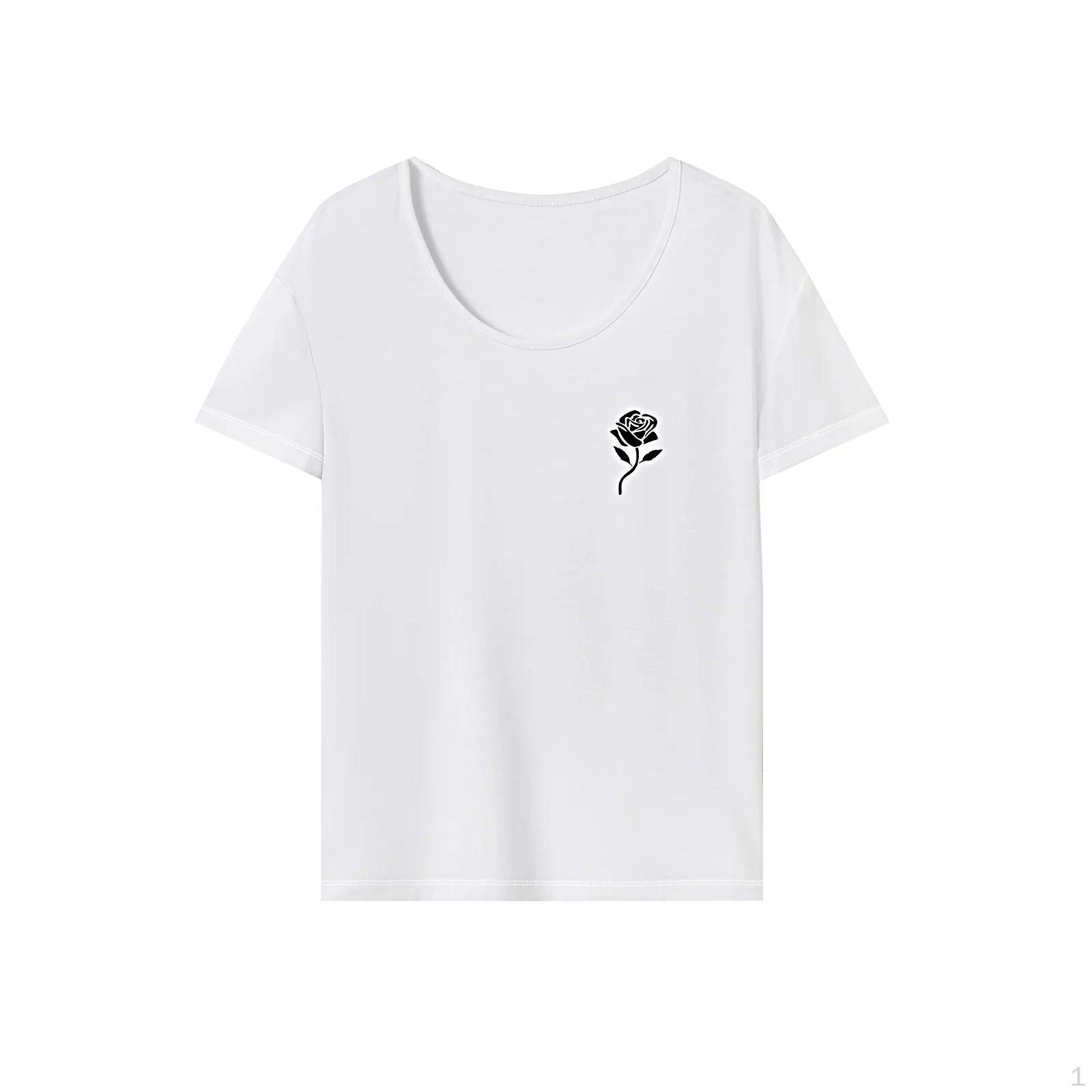 

T Shirt for Women Summer Simple Basic Tee Office Commuting Daily Wear Trip