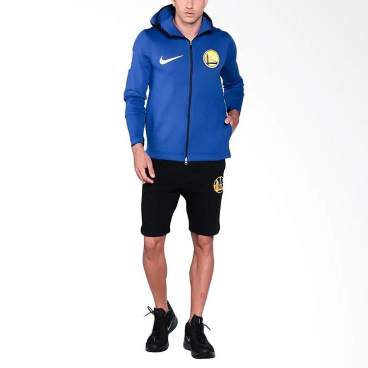 Nike Therma Flex Showtime NBA Warriors Game Jacket Player Edition Men Jackets Blue 899841-495