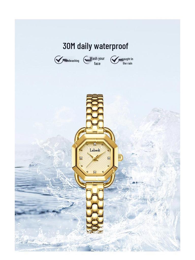 Labaoli Damen Bestseller Quadratisches Stahlarmband Armbanduhr - Elegantes Xiang-Design