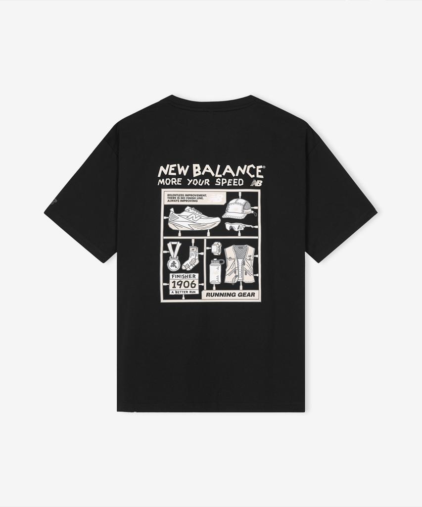 Nyuballanseu Nbneg25613 / Uni Frozen Pictogram Short Sleeve T-Shirt (Black)