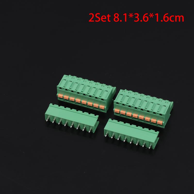 Spring Type Terminal Block 2Edgkd-5.08Mm Plug-In Terminal Block Copper Core Male And Female Terminals
