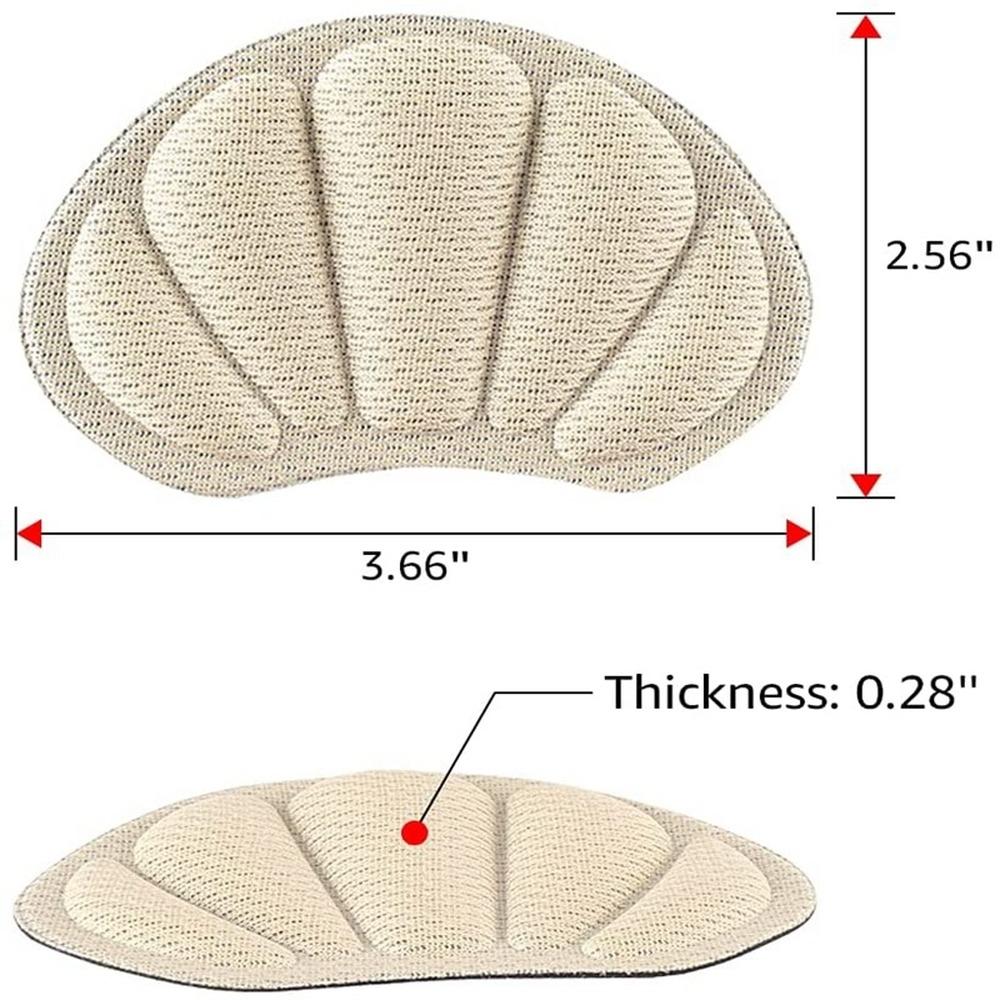 Adesivi con inserto sul tallone Cuscino Cuscinetti morbidi e confortevoli Tacchi alti sportivi più spessi resistenti all'usura Piedini di mezza misura regolabili Proteggi
