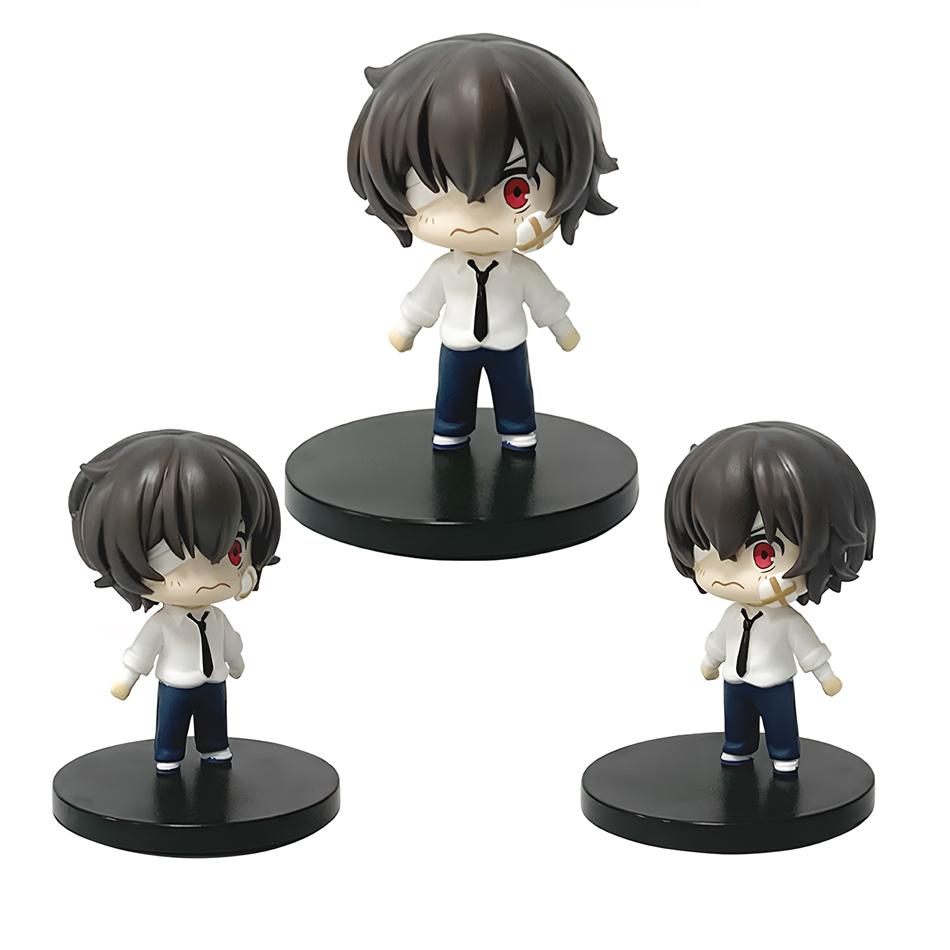 7cm Bungou Stray Dogs Anime Figure Kawaii Dazai Osamu Action Figure Cute Nakahara Chuuya Figurine PVC Collection Model Doll Toys