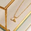 European-American Mermaid Tail Necklace: White Shell & Titanium Steel Pendant