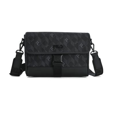 Lifestyle Series Portable Large Capacity Multifunctional Durable Fabric Crossbody Bag Men Bags Black Gray F13M528104FZA