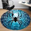 1PCSpider Web Office Round Area Rug,  Mat Suitable For Office, Under Office Chairs Bedroom Living Room Home Decor, Room Deco