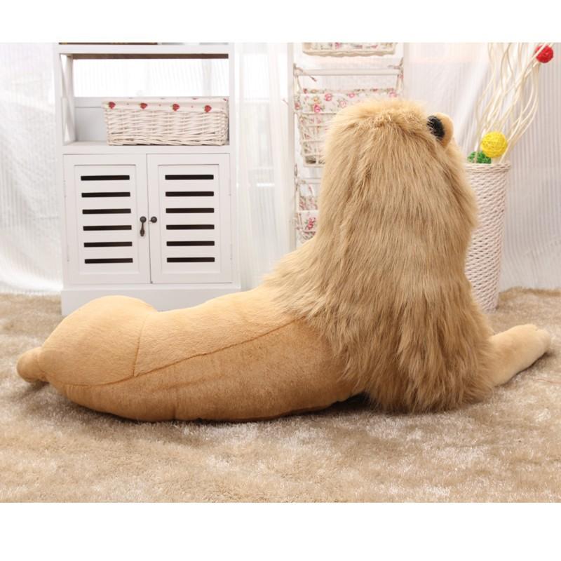 Simulation Lion Plush Toy Doll Zoo Lion King Doll Lion Doll Scene Decoration Doll