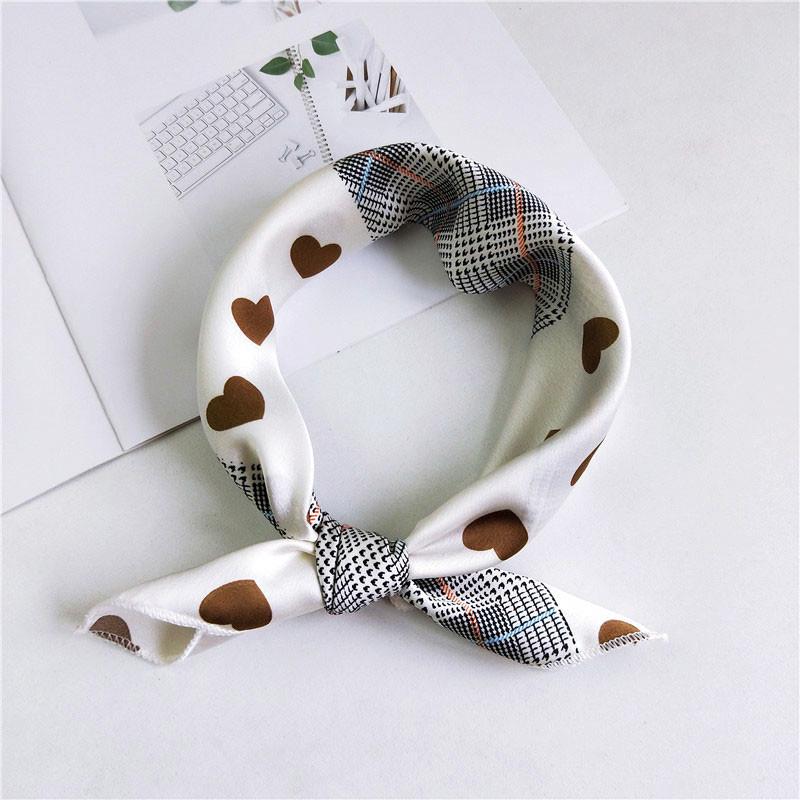 50 New Women's Korean Silk Neckerchiefs - Versatile Small Square Scarves for Spring, Summer, Autumn