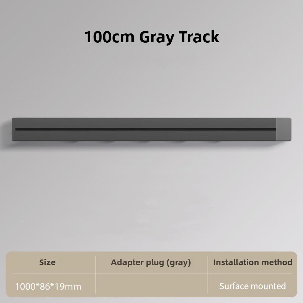Multi-way Plug Movable Track Power Socket Adapter Wall Power Sliding Rail Socket Home Kitchen Appliances