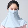 Ice Silk Cycling Bandana Face Cover Half Mask Hang-Ear Ice Silk Neck Gaiter Cool Tube Scarf Sport Running Hiking Hunting