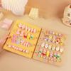 Portable Hair Jewelry Display Case Felt Texture for Kids Accessories Felt Organizers Book with Multiple Storage Pockets