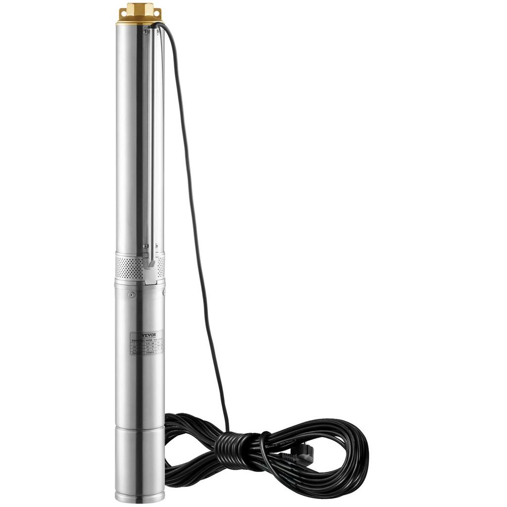Deep Well Submersible Pump Stainless Steel Water Pump 750W 230V 7.1 m³/h
