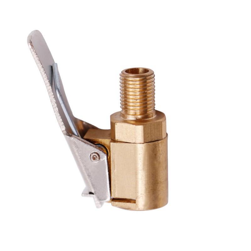 Brass Clip-on Adapter: Suction Cup Connector for Car Tire Inflatable Pumps